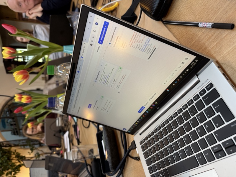 Workflow am Laptop