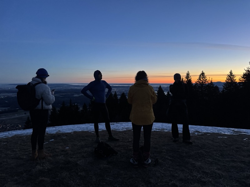 Sonnenuntergang am Berg